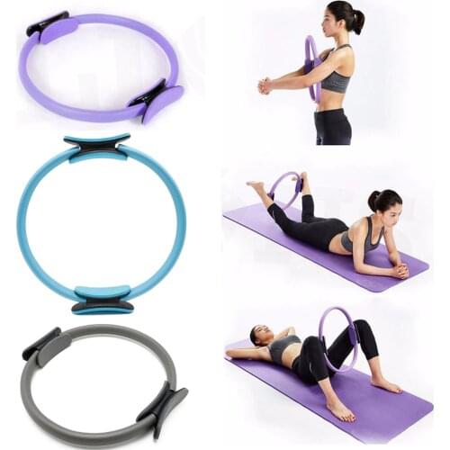 Resistance Pilates Rings Magic Circle Body Sport Fitness Weight Exercise Gymnastic Aerobic Fitness Wheel Handle Yoga Kit Ring