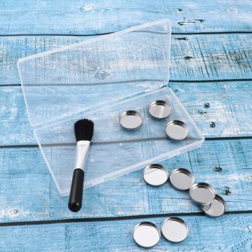 30Pcs Empty DIY Eye Shadow Container Pans Aluminum Palette Tins Metal Pans for Eye Shadow Magnetic Makeup Palettes Tools