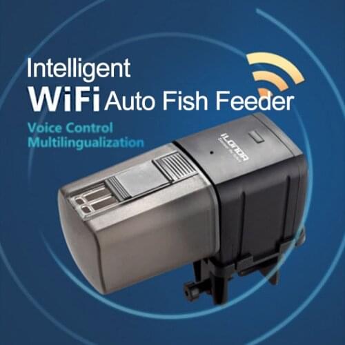 Fish Tank Feeder WiFi Remote Intelligent Control Feeding Device Aquarium Tank Auto Fish Feeder 165-170ML