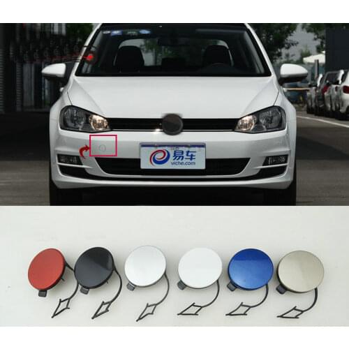 For Golf 7 MK7 Front and rear bumper trailer hook cover Towing hook cover