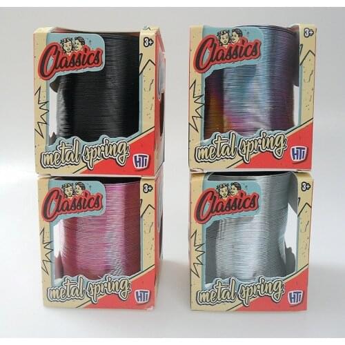 Multiple models Steel Metal Rainbow Circle Funny Classic Wave Flat Spring Circle Children Gift Kids Science Toys