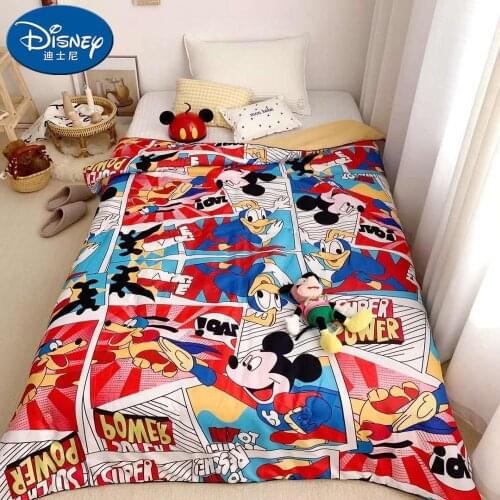Summer Mickey Minnie mouse Blankets Holiday blanket Thin quilt Girls Boys Childrens Kids Bed Home Bedroom Decoration Flannel