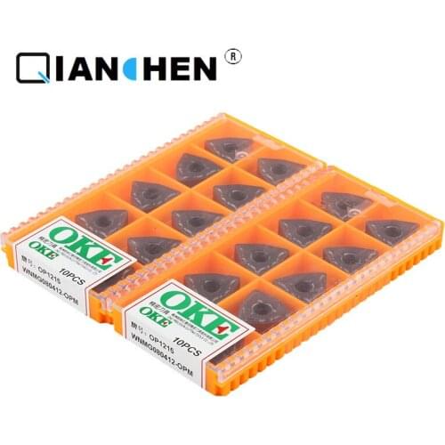OKE 10pcs/lot High Precision High Performance High Strength CNC WNMG080412-OPM OP1215 Industry Carbide Inserts Hard Alloy