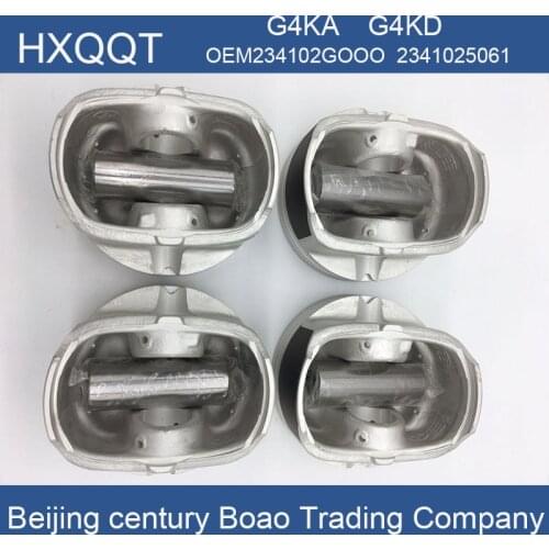 4PC For YF K4 K5 IX35 NFC NF G4KA G4KD 2.0LOEM 234102G000 2341025061 Engine Piston cylinder piston