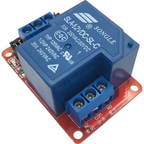 Aihasd 12V 1 Channel 30A Trigger Relay Module With Photocoupled Isolation Support high-low level