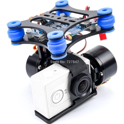 RTF 2 Axis Metal Brushless Gimbal w/ BGC Controller Board 2208 Motors for GoPro 3 / Xiaomi / SJ4000 Camera 1 2 Walkera X350 Pro