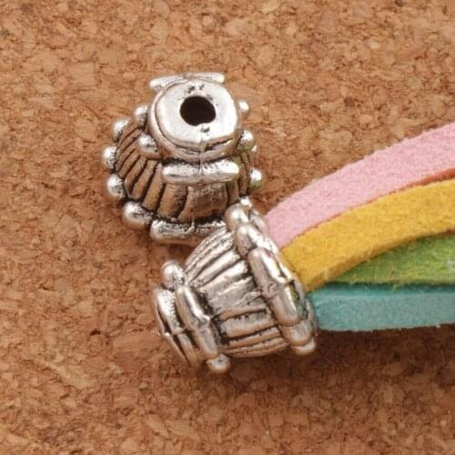 Dots Bell Cone End Caps Bead Cap 9.3x9.4mm 40pcs Zinc Alloy Jewelry Findings Components L1080