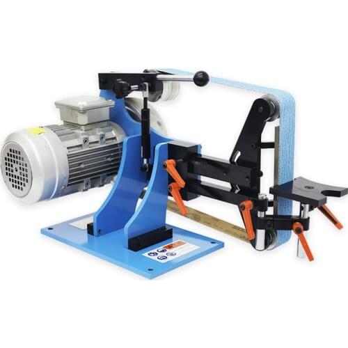 1.5KW vertical sanding belt machine, multi-function polishing machine, small electric polishing and deburring frequency