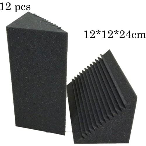 12 PCS Bubble Sound Absorption Studio Black Bubble Sound Trap 12*12*24cm sound absorbing foam for low frequency sound absorption