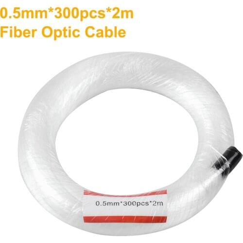 0.5mm*300PCS*2M End-Emitting Super Bright Light Guide Fiber Optic Cable For Colorful Car Starry Sky Light Source