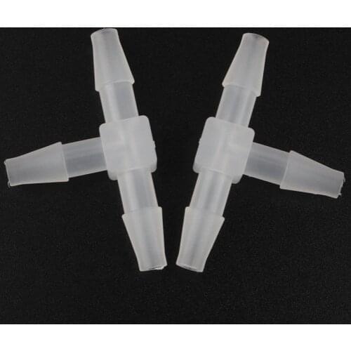Wholesale 100pcs 1.6-15.8mm PP Plastic Pagoda Tee Connectors Aquarium Fish Tank Air Pump Fittings Drip Irrigation Hose Joints