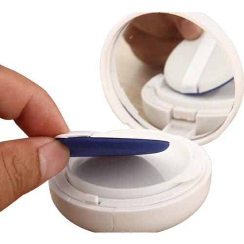 15g/0.5oz Empty Air Cushion Puff Box Portable Cosmetic Makeup Case Container with Powder Sponge Mirror for BB Cream Foundation