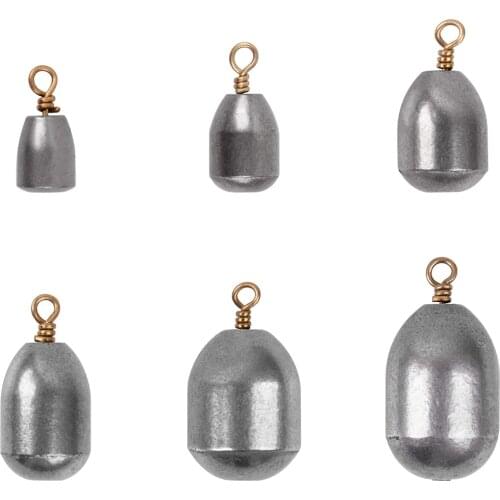 24Pcs/lot Drop shot fishing Sinker casting Weight Iron Alloy Worm Jig rig fishing tackle 4g 8g 12g 16g 22g 28g