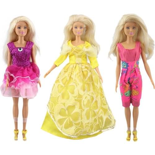 3pcs in 1, New Dress Doll Clothes For Barbies Doll, Doll accessories.(Shoes are not included