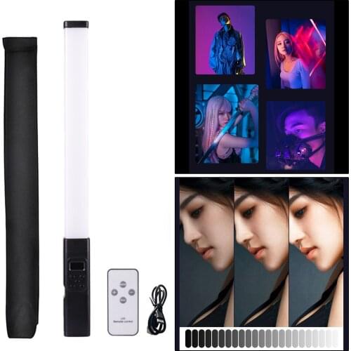 53cm RGB LED Photography Light Wand Video Stick Handheld 4000mA 3000k-6000k