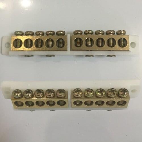 7+12 19P 12+12 24P 19 24 Position Hole Household Switch Box Neutral Ground Wire Row Brass Connector Busbar Bar Terminal Block