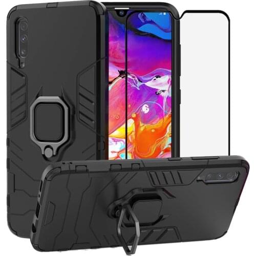 Case For Samsung Galaxy A50 A60 A70 A40 A30 A20 A10 A90 A80 A7 A8 A9 2018 A51 A71 Cover Ring Kickstand M10 M20 M30 M40 Case