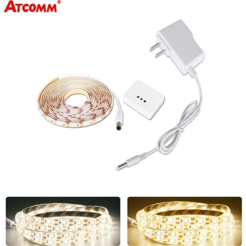 1m-5m Hand Sweep IR Motion Sensor Under Cabinet Lights 12V SMD 2835 60 LEDs/m Diode Tape Night Lamp For Kitchen Closet Washroom