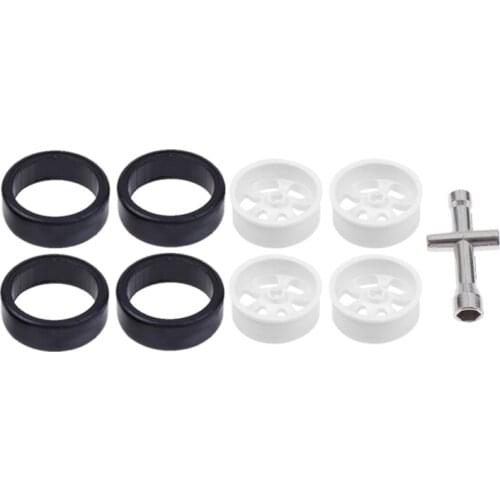 K969-01 K969-02 Wheel Rim Hub with Tire for Wltoys K969 K979 K989 K999 P929 P939 1/28 RC Drift Car Spare Parts