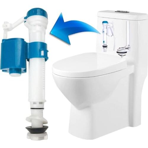 Bottom Entry Shank Inlet Valve Adjustable Flush Push Button Water Tank Valve