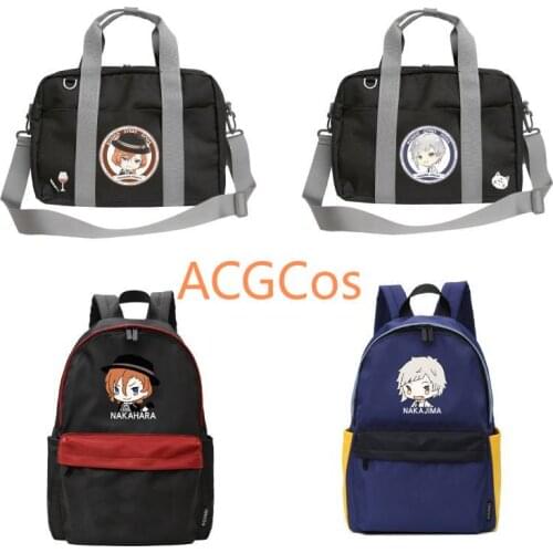 Bungo Stray Dogs Cosplay Backpack Student School Crossbody Messenger Shoulder Bags Teentage Laptop Travel Rucksack Gift