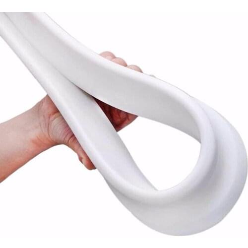 Collapsible Shower Threshold Water Dam Barrier Retention System Keep Water Inside Waterproof Self-Adhesive Strip for Wet and Dry