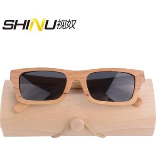 Real Wood Sunglasses Men Women Square Wooden Frame Polarized Driving Glasses Fashion ANTI-UVA/UVB Eyewear Shade Lentes De Sol