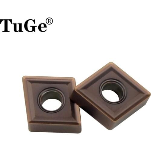 TuGe Lathe External Turning Tools Carbide Inserts CNMG120404 MS CNMG120408 MS Turning Inserts Blade for Steel/Stainless Steel