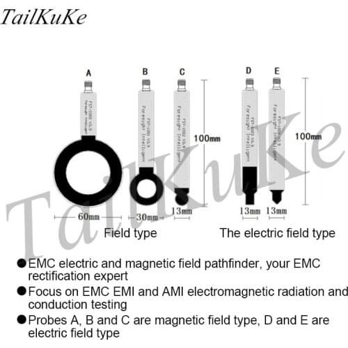 Improvement of 9K-6GHz Conductive Radiation of EMC EMI Near-field Simple Probe Magnetic Field Electric Field Antenna