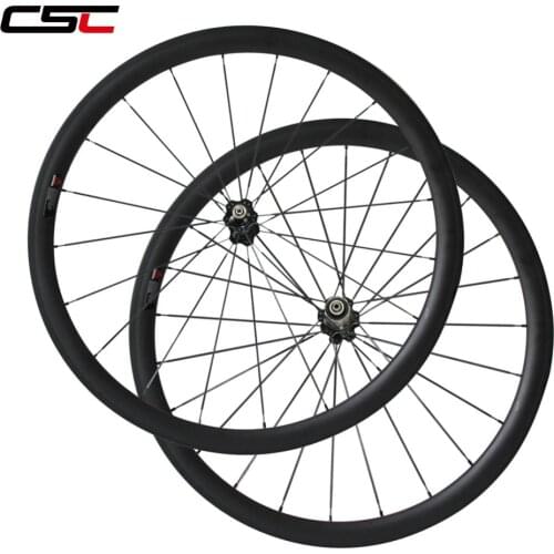 CSC 650C 38mm deep Carbon Bicycle Wheelset Bike Wheels Clincher Bicycle Rim A271SB F372SB hub CN424 or sapim spokes