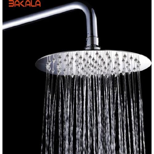 BAKALA High Quality Round Stainless Steel Shower Head Ultrathin Rainfall Shower Head Bathroom Shower Head CP-80-16