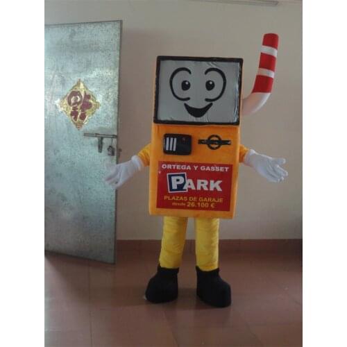 High quality 100% in-kind shooting orange and yellow robot mascot adult robot mascot costume for Halloween party costumes