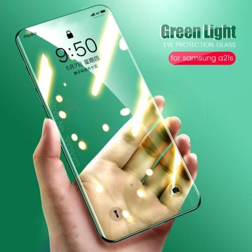 1/2Pcs real green light eye protection film for samsung galaxy a21s a21c glasses screen protector on sansung a 21s 21c 21 s c