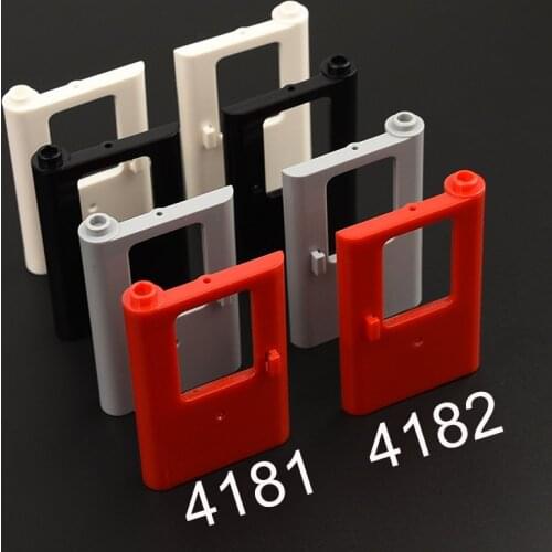 1 pairs 4181 43967 + 4182 42819 Train Door Parts MOC Building block accessories parts MOC DIY Education Build Toys Brick