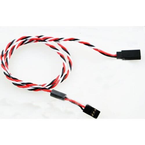 10pcs 300MM 60 pin Servo Extension Cord High Current Cable Twisted Wire with Magnetic fit for Futaba F06463-10