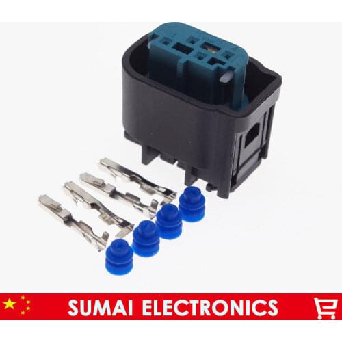 10 sets 4Pin 0.6mm Auto Ride height sensor plug,Car Electrical plug for Porsche,Audi,VW etc.Free Shipping