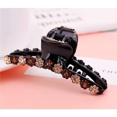 9cm Long Floral Hair Clip Hair Accessories Fancyin Crystal Headwear for Girls and Women Fashion New