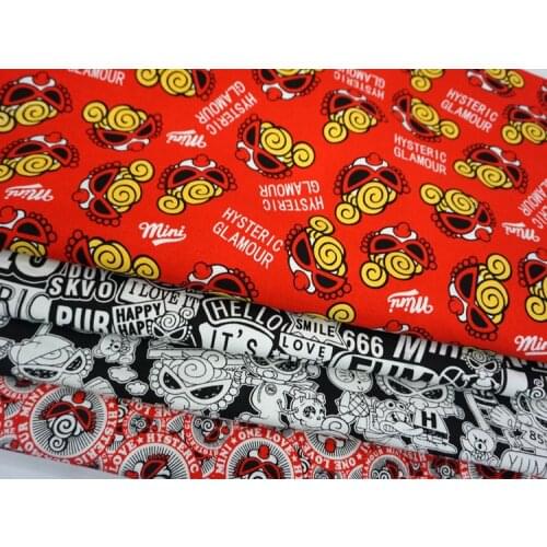 90x145cm hysteric mini cotton&polyester fabric Patchwork DIY material Curtain canvas bag Quilting Sewing Textile Tildacloth