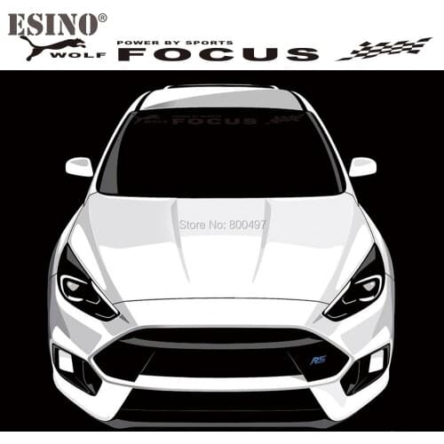 Car Styling Wolf Windshield Window Vinyl Decal Body Stickers PVC 3D Carving Vinyl Decal For Focus ST RS MK4 MK3 MK2 MK1