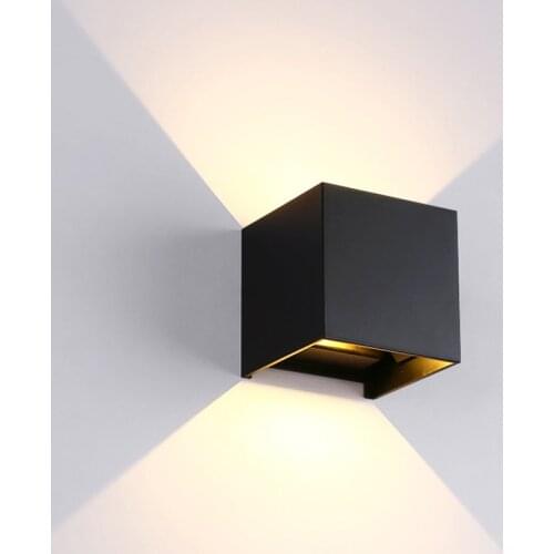 Cube COB Wandlamp Waterproof Garden Light IP65 LED Wall Lamp AC85-265V Aluminum Up And Down Adjustable Wall Mounted Porch Lights