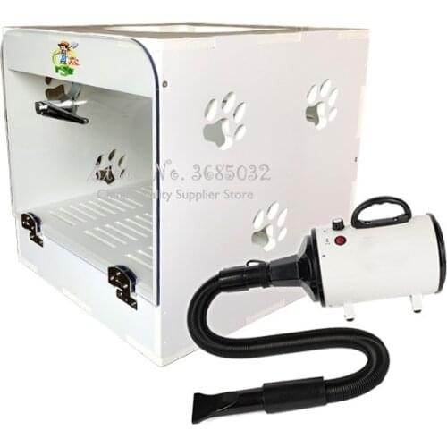 New Full Automatic Pet Drying Box Tempered Glass+Acrylic Plate Hair Dryer for Small Pet Smart Temperature Display Dryer