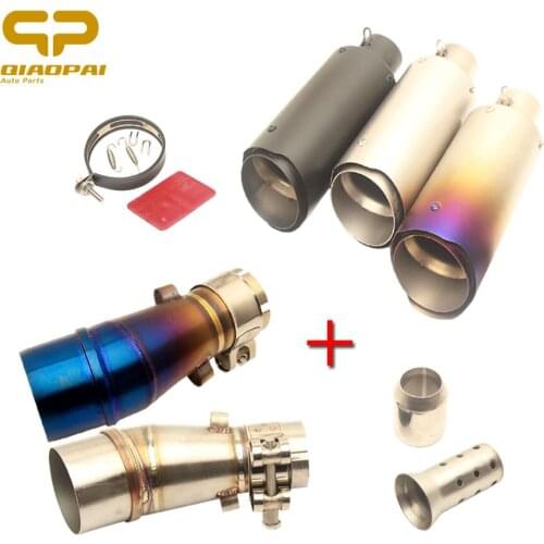 Motorcycle Exhaust System Connector Pipe DB Killer Escape Muffler for Kawasaki Z250 Z300 Ninja 250R Ninja 300 250 2008 2009-2017