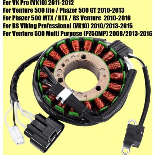 Snowmobile Magneto Stator Coil For Yamaha Phazer 500 GT MTX RTX Venture 500 lite 500 Multi Purpose RS Viking Professional VK Pro