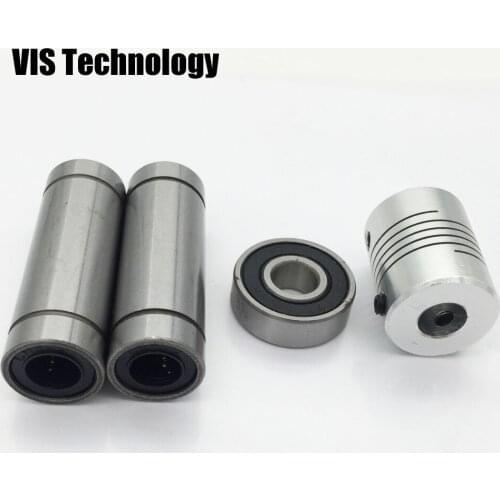 2pcs LM8LUU Linear Ball Bearing+1pc Ball Bearing 608RS+1pc Shaft Coupling 5X8 for SLA Nano printer Thingiverse TOS