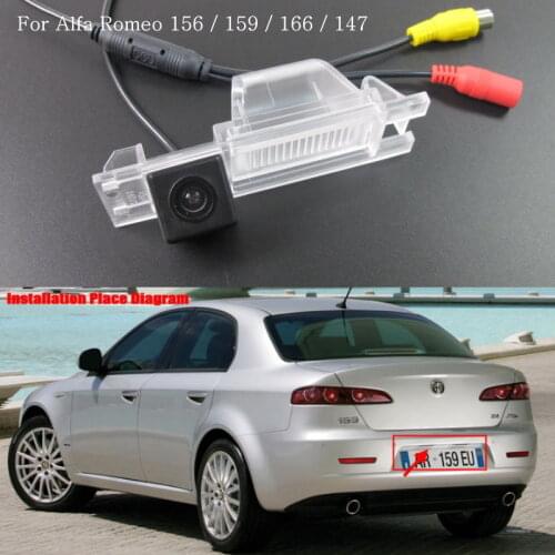LYUDMILA Reverse Camera For FOR Alfa Romeo 159 166 Car Rear View Camera / HD CCD Color NTST or PAL / For RCA with Parking Lines