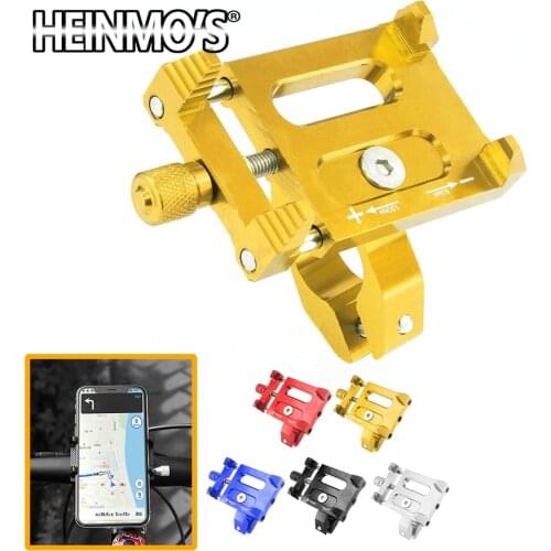 Motocross Phone Holder Scalable Metal Smart Mobile Phones Bracket Mount Stand For Motorcycle Bicycle Bike Scooter Handlebar