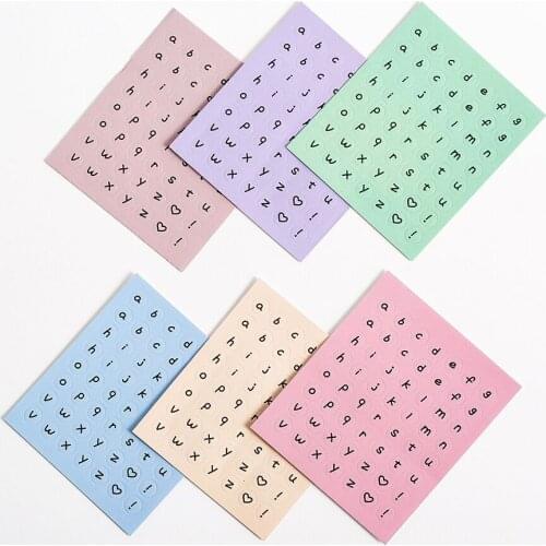 MINKYS Kawaii 3pcs/lot Lovely Color DIY Scrapbooking Alphanumeric Sticker Diary Planner Decorative Sticker School Stationery