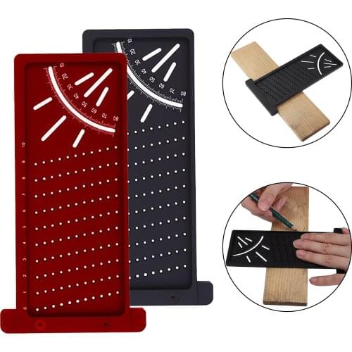 Multi-function 3D Mitre Angle Measuring Ruler Square Size Measure Tool with Gauge for Carpenter Woodworking