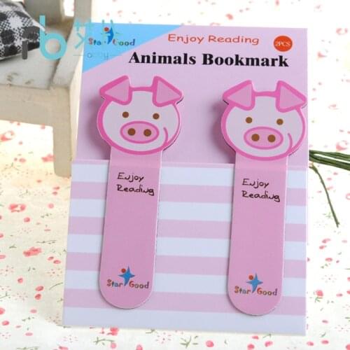 Cartoon animal magnetic bookmark small animal student stationery small star good enjoy reading animals bookmark
