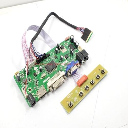 New MNT68676 Monitor Kit LTN101NT02 LTN101NT01 1024X600 40PINS HDMI+VGA+DVI Controller Driver Board LCD LED Screen Panel